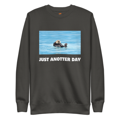 Just Anotter Day Otter Graphic Premium Sweatshirt Online - Vintage Black - Boozy Fox
