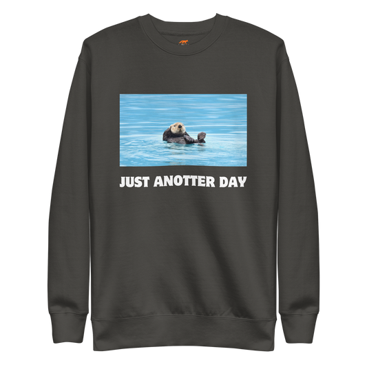 Just Anotter Day Otter Graphic Premium Sweatshirt Online - Vintage Black - Boozy Fox