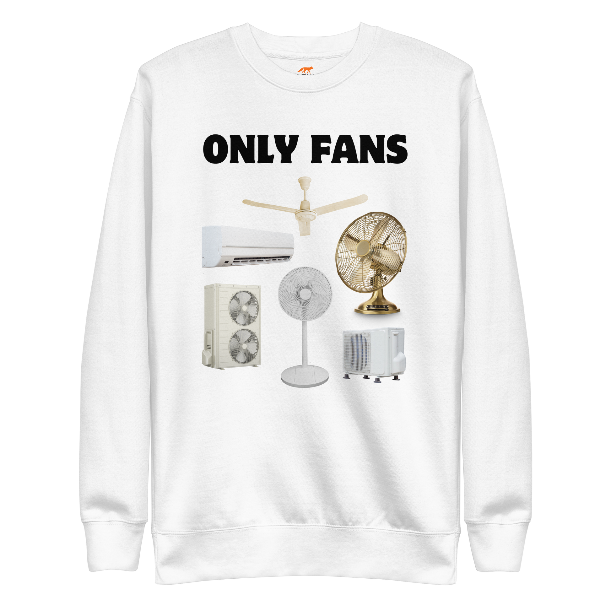 Only Fans Graphic Premium Sweatshirt Online - White - Boozy Fox