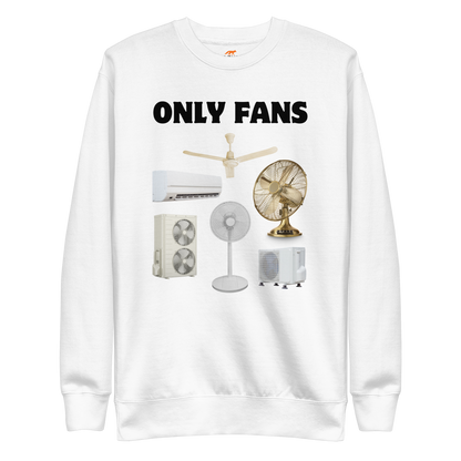 Only Fans Graphic Premium Sweatshirt Online - White - Boozy Fox