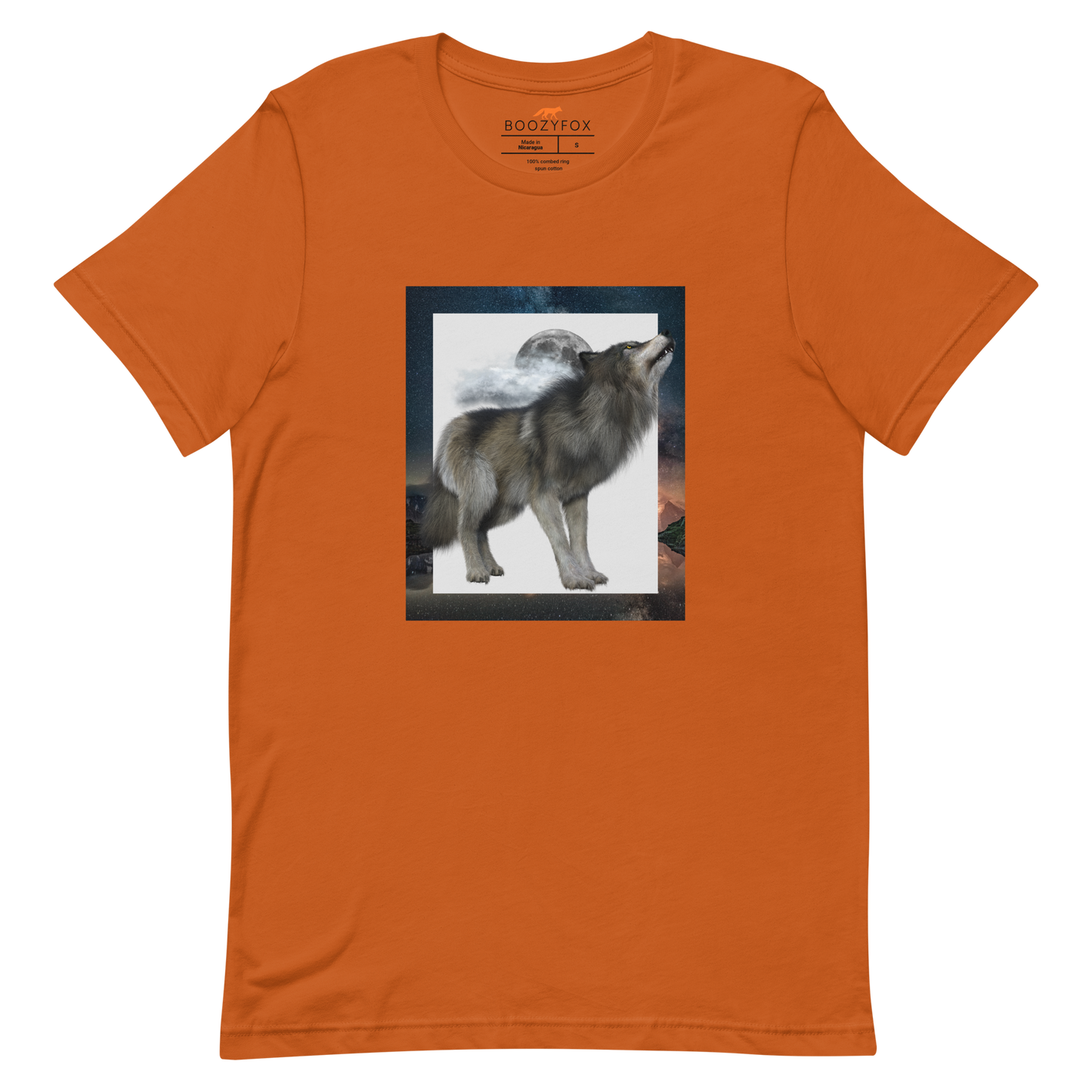 Autumn Wolf Premium T-Shirt - Wolf Graphic T-Shirts - Boozy Fox