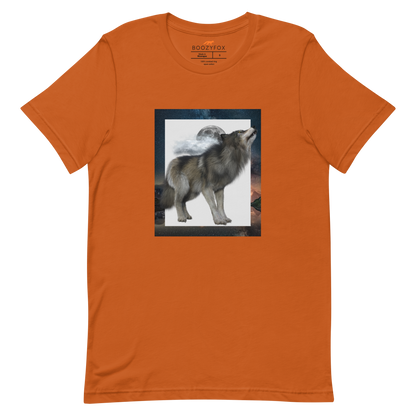 Autumn Wolf Premium T-Shirt - Wolf Graphic T-Shirts - Boozy Fox