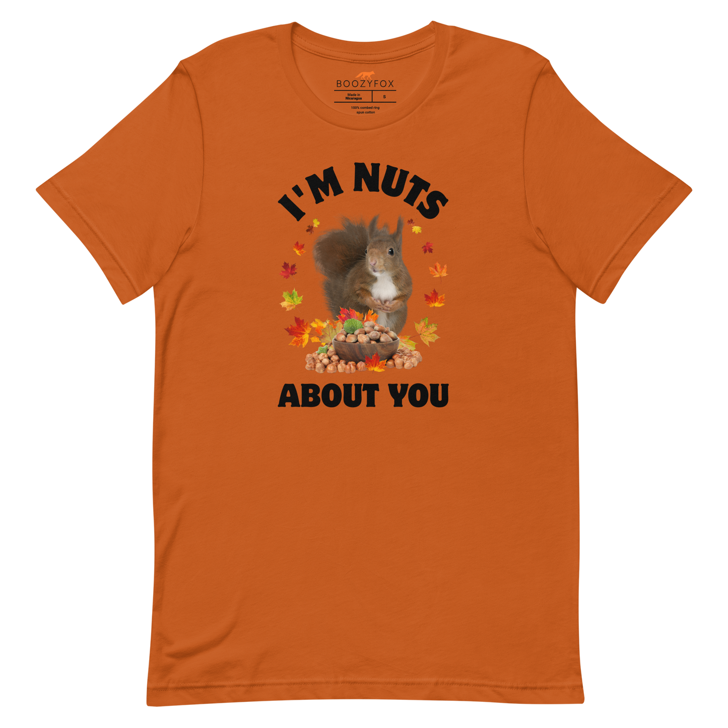 I’m Nuts About You Squirrel Tee Online - Autumn - Boozy Fox