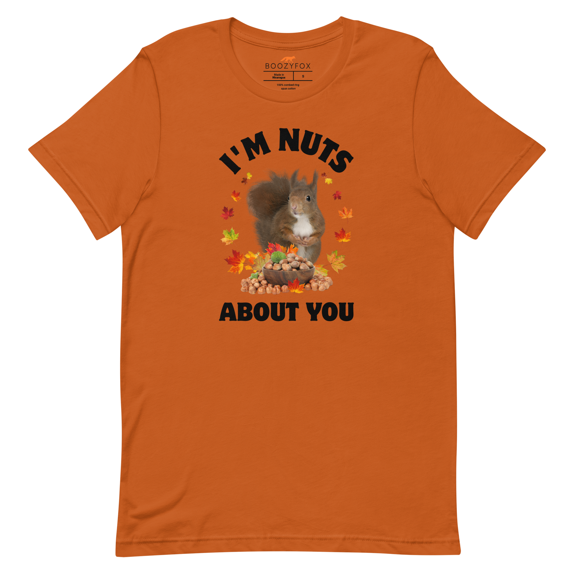 I’m Nuts About You Squirrel Tee Online - Autumn - Boozy Fox