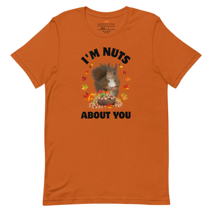 I’m Nuts About You Squirrel Tee Online - Autumn - Boozy Fox