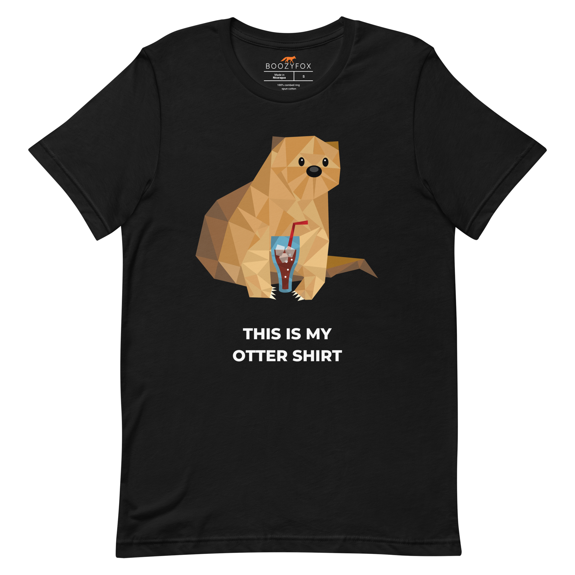 Otter Tee Online - Black - Boozy Fox