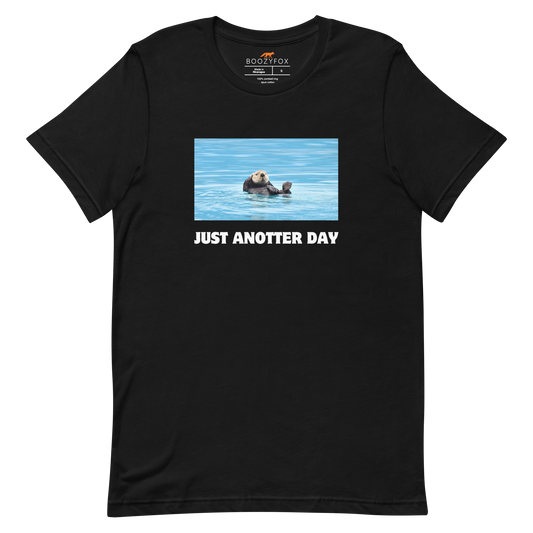 Just Anotter Day Otter Tee Online - Black - Boozy Fox