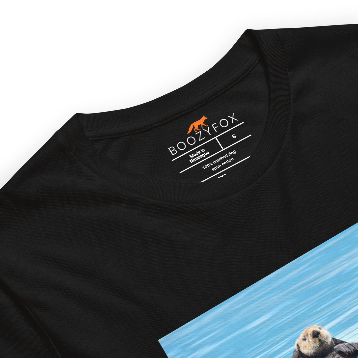 Product details of a Black Just Anotter Day Otter Tee - Boozy Fox