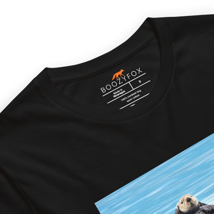 Product details of a Black Just Anotter Day Otter Tee - Boozy Fox