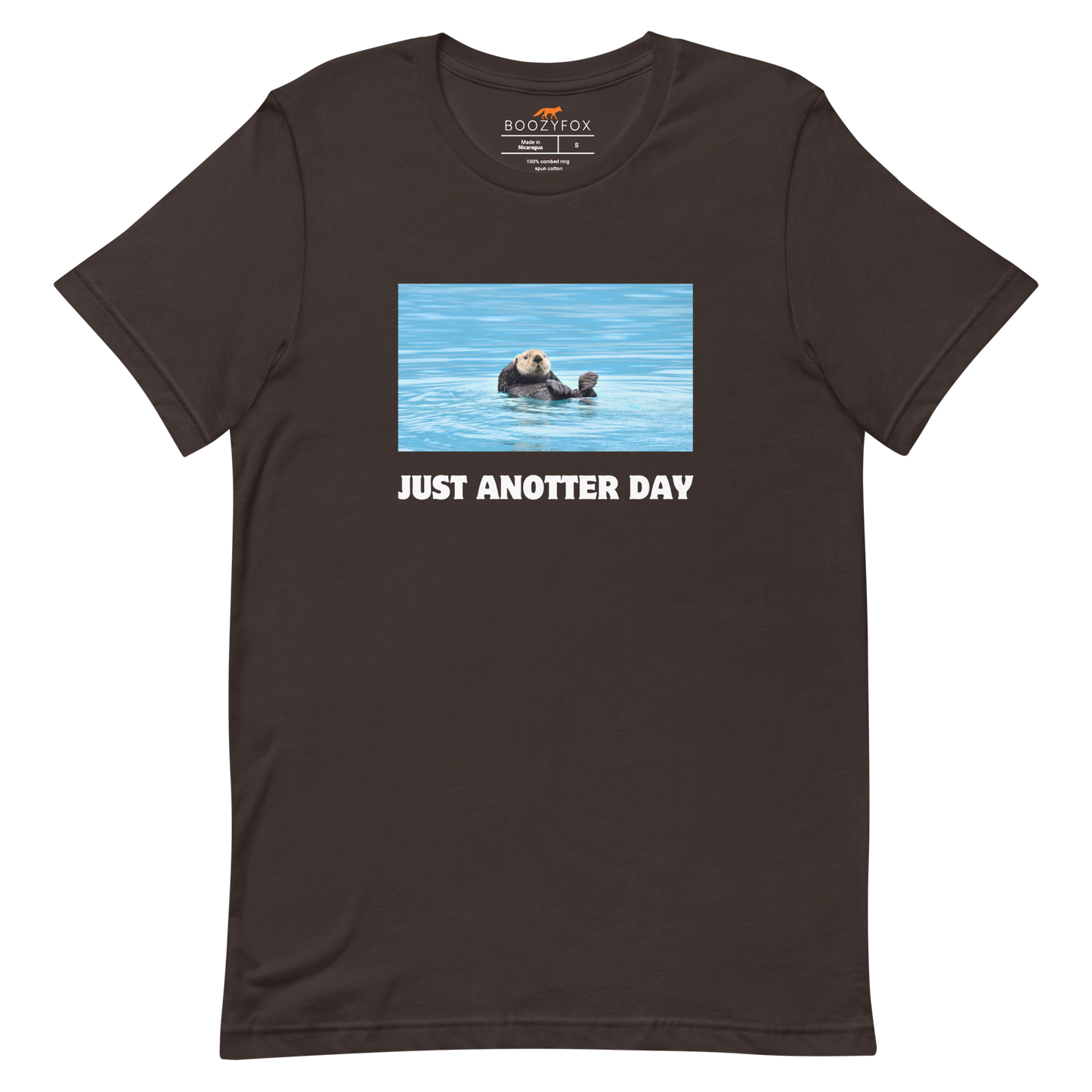 Just Anotter Day Otter Tee Online - Brown - Boozy Fox