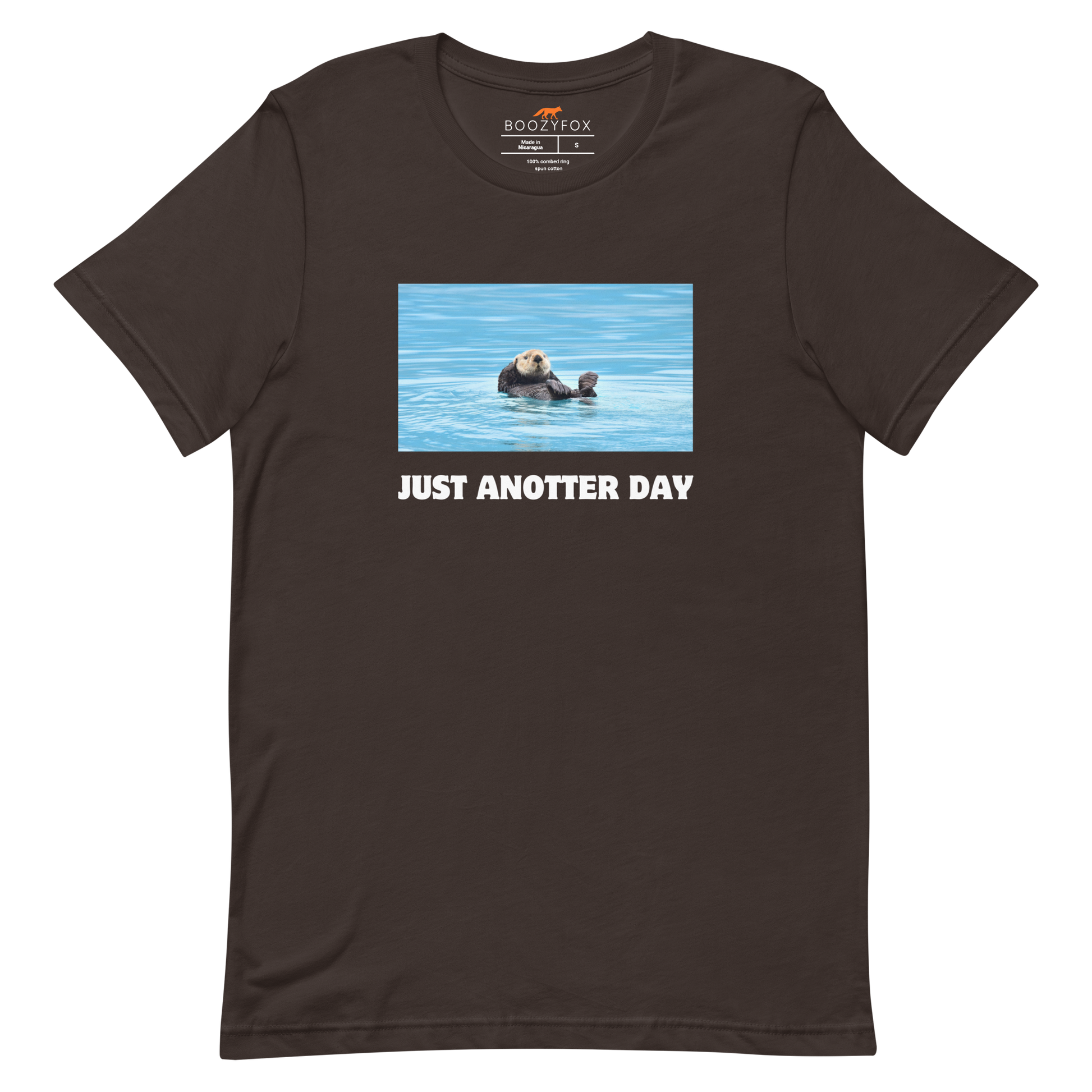 Just Anotter Day Otter Tee Online - Brown - Boozy Fox