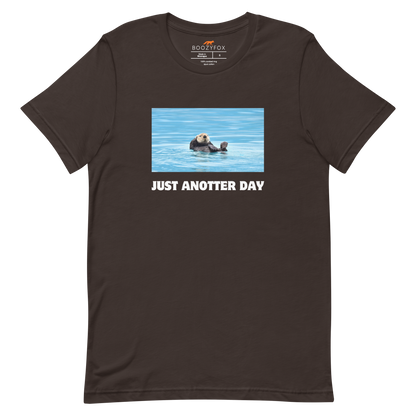 Just Anotter Day Otter Tee Online - Brown - Boozy Fox