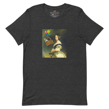 Young Queen Victoria Premium Tee Online - Dark Grey Heather - Boozy Fox