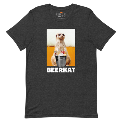 Meerkat Tee Online - Dark Grey Heather - Boozy Fox