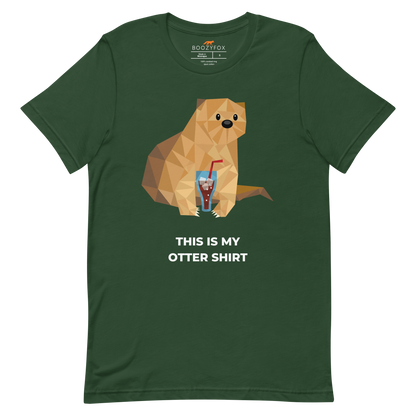 Otter Tee Online - Forest Green - Boozy Fox