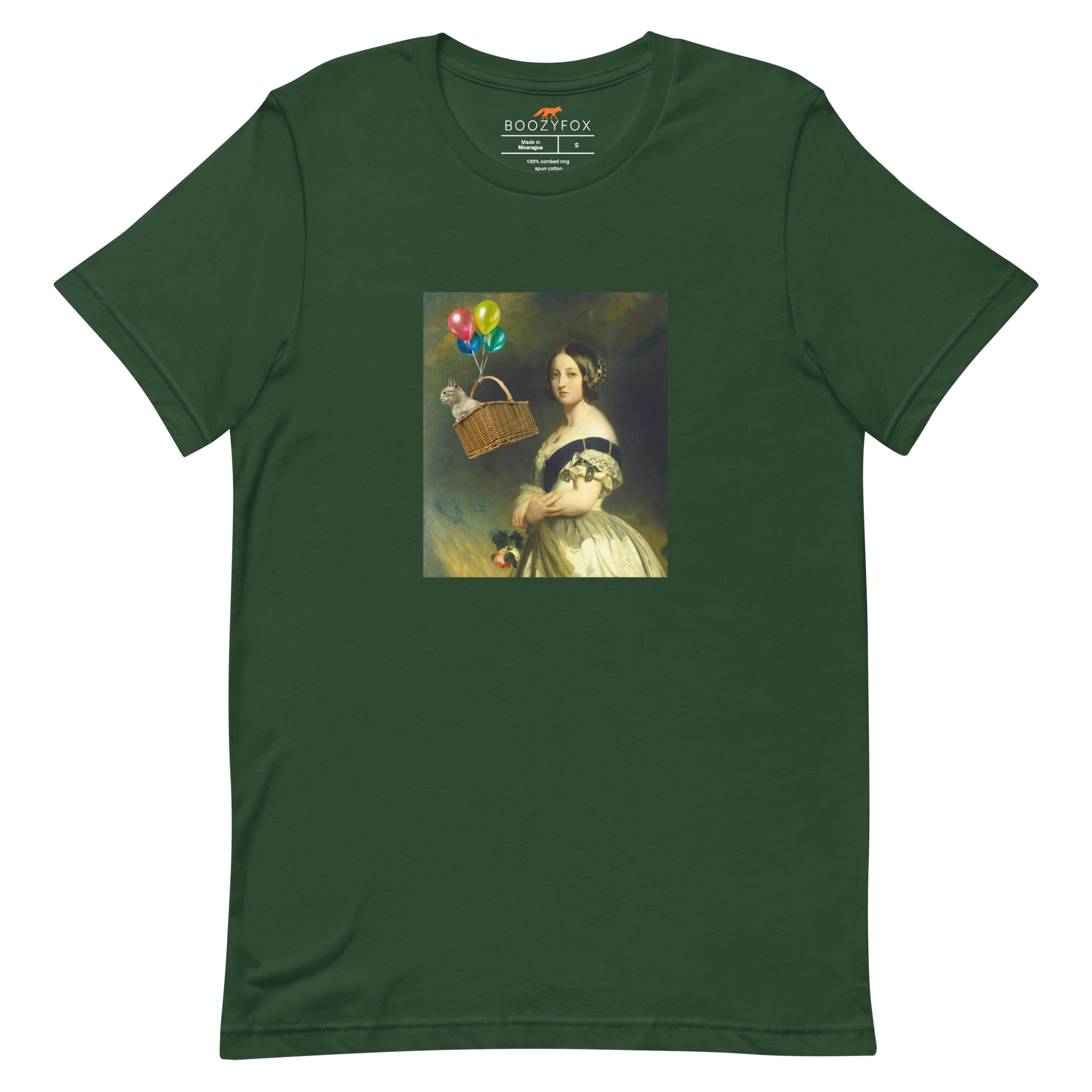 Young Queen Victoria Premium Tee Online - Forest Green - Boozy Fox