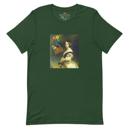 Young Queen Victoria Premium Tee Online - Forest Green - Boozy Fox