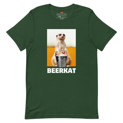 Meerkat Tee Online - Forest Green - Boozy Fox