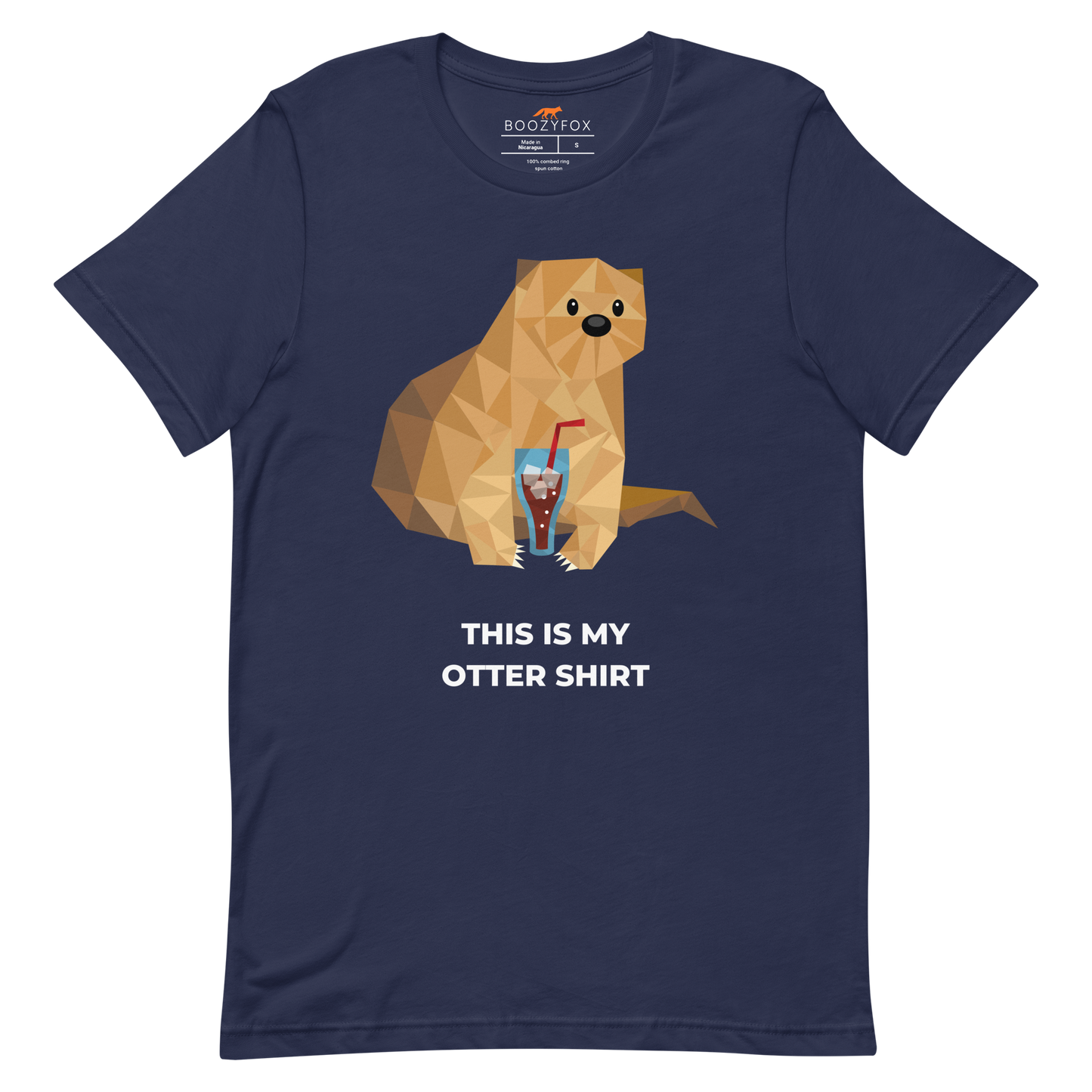 Otter Tee Online - Navy - Boozy Fox