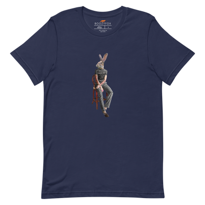 Anthropomorphic Rabbit Tee Online - Navy - Boozy Fox