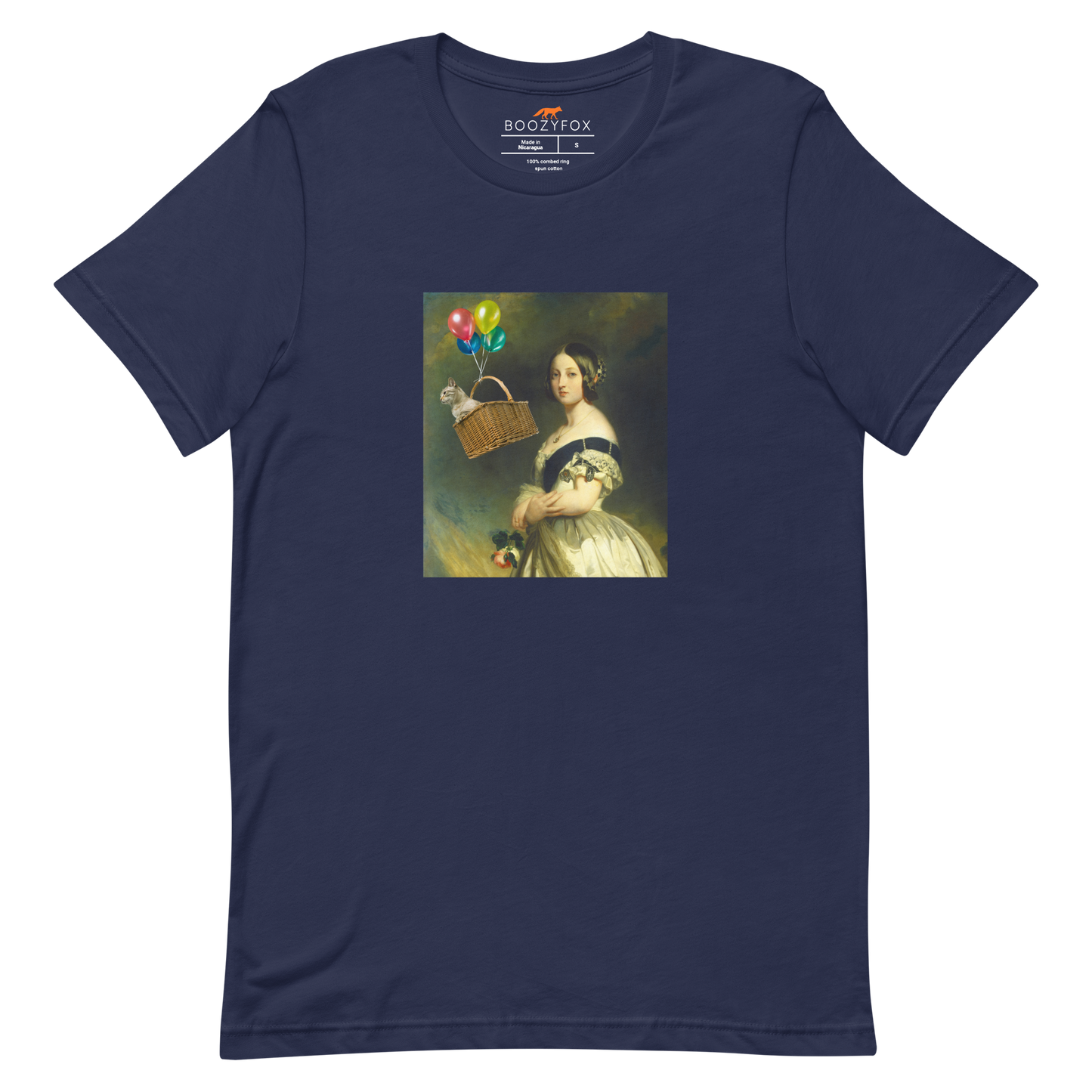 Young Queen Victoria Premium Tee Online - Navy - Boozy Fox