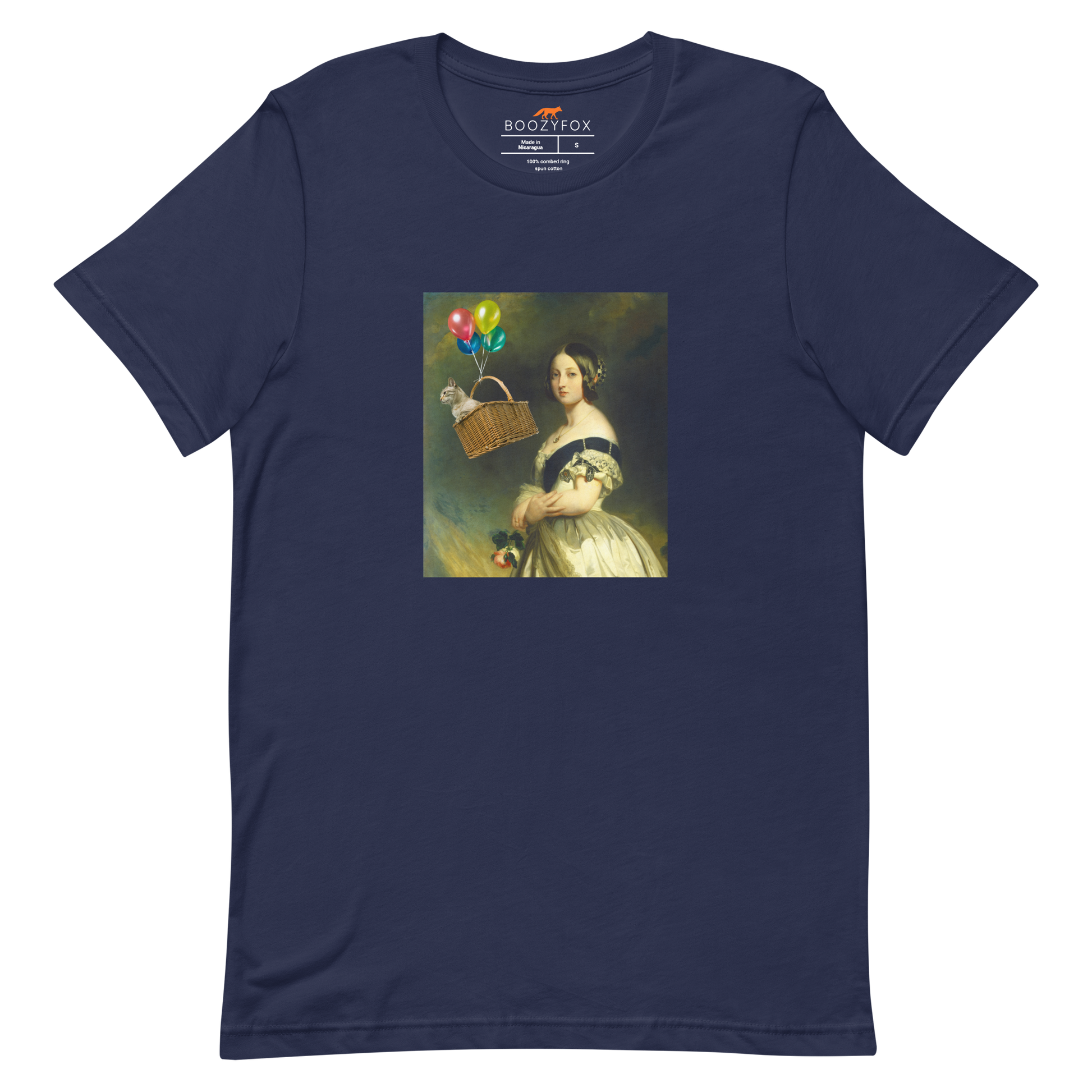 Young Queen Victoria Premium Tee Online - Navy - Boozy Fox