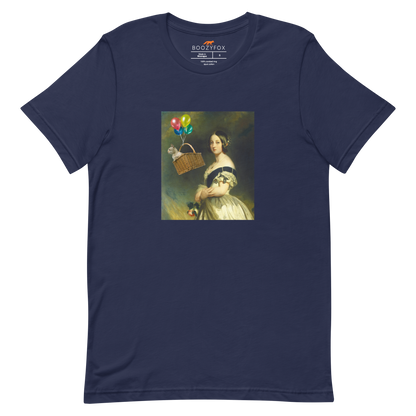 Young Queen Victoria Premium Tee Online - Navy - Boozy Fox