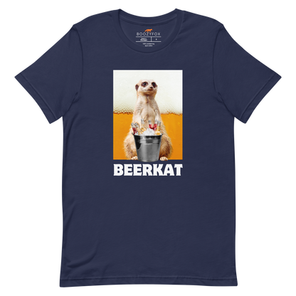 Meerkat Tee Online - Navy - Boozy Fox