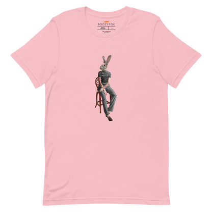 Anthropomorphic Rabbit Tee Online - Pink - Boozy Fox