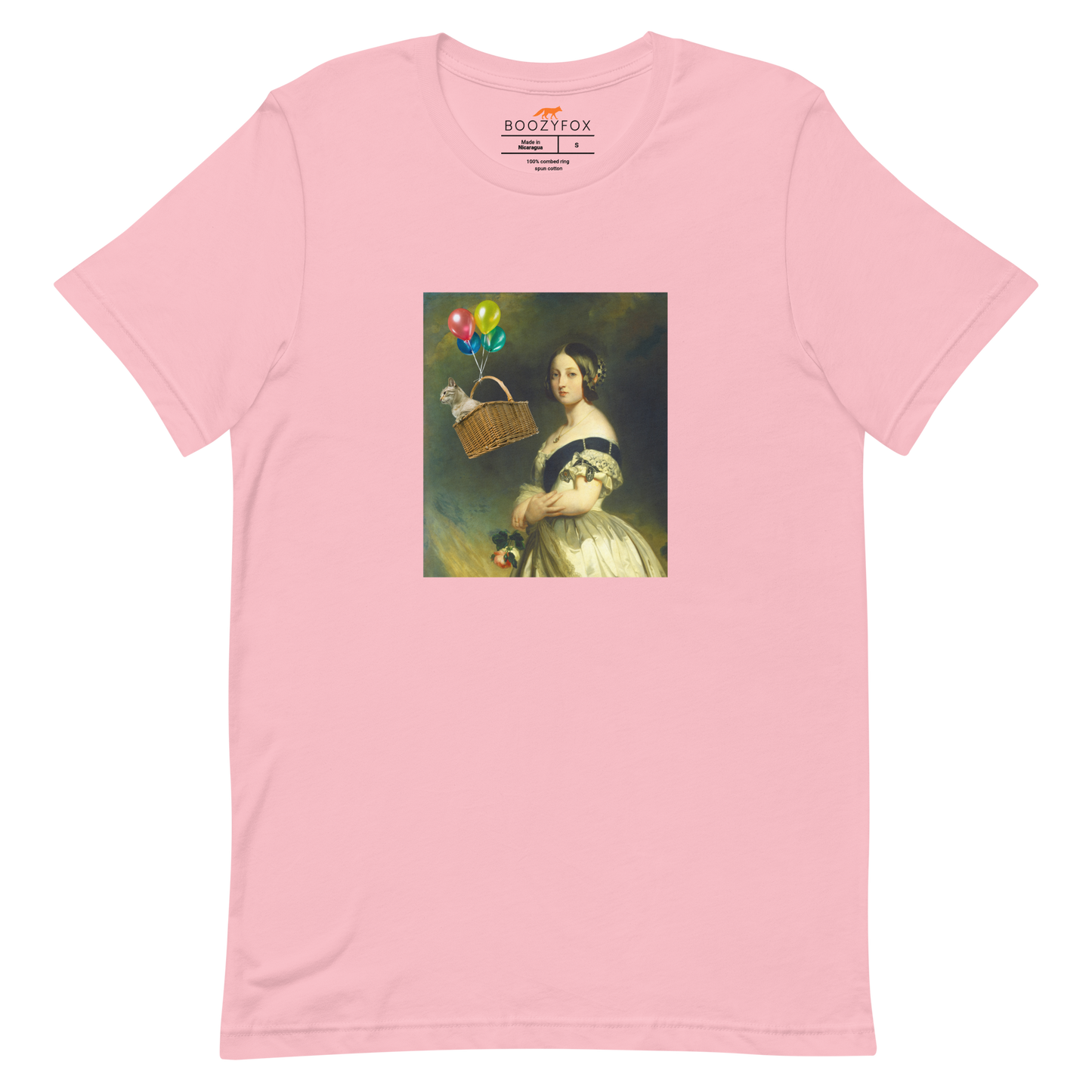 Young Queen Victoria Premium Tee Online - Pink - Boozy Fox