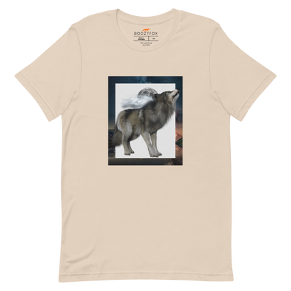Soft Cream Wolf Premium T-Shirt - Wolf Graphic T-Shirts - Boozy Fox