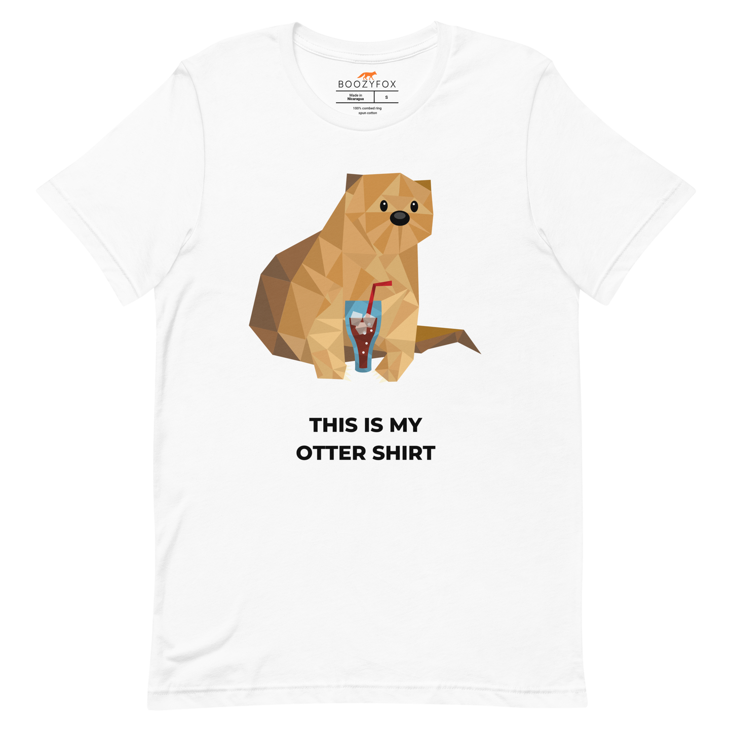 Otter Tee Online - White - Boozy Fox