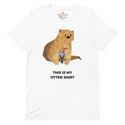 Otter Tee Online - White - Boozy Fox