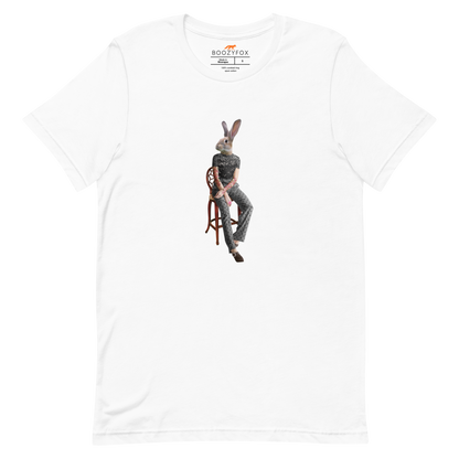 Anthropomorphic Rabbit Tee Online - White - Boozy Fox