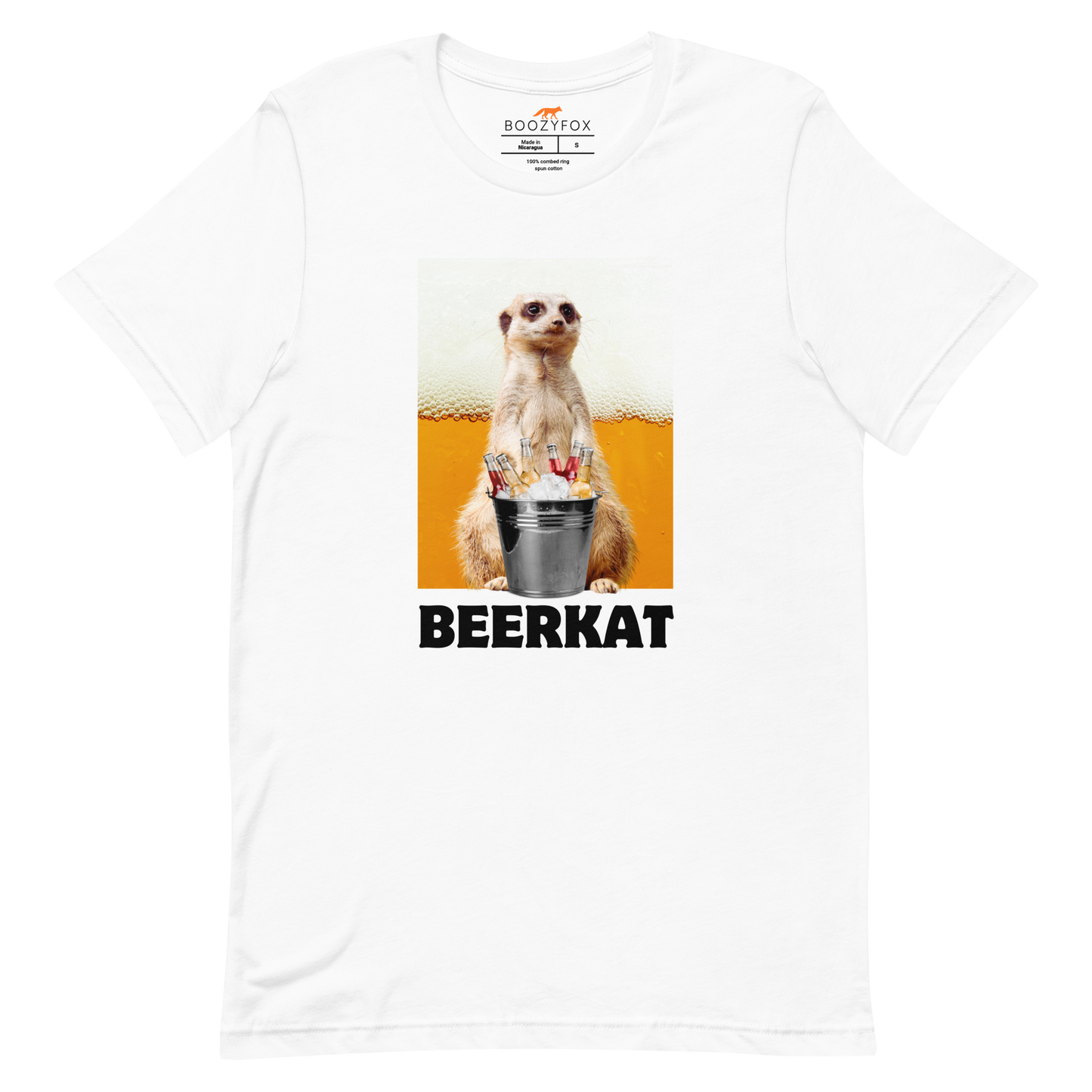 Meerkat Tee Online - White - Boozy Fox