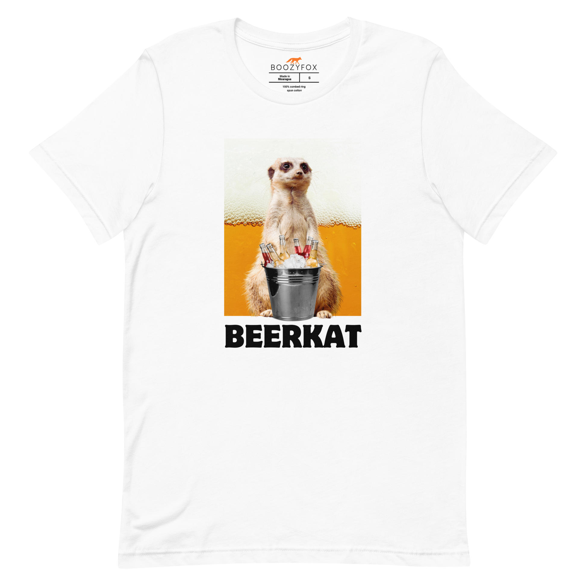 Meerkat Tee Online - White - Boozy Fox