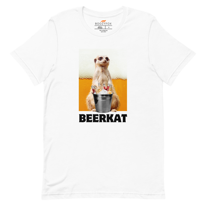 Meerkat Tee Online - White - Boozy Fox