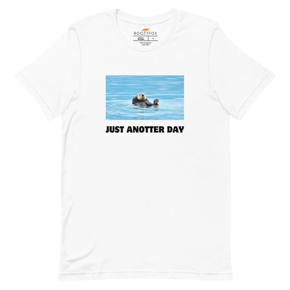 Just Anotter Day Otter Tee Online - White - Boozy Fox