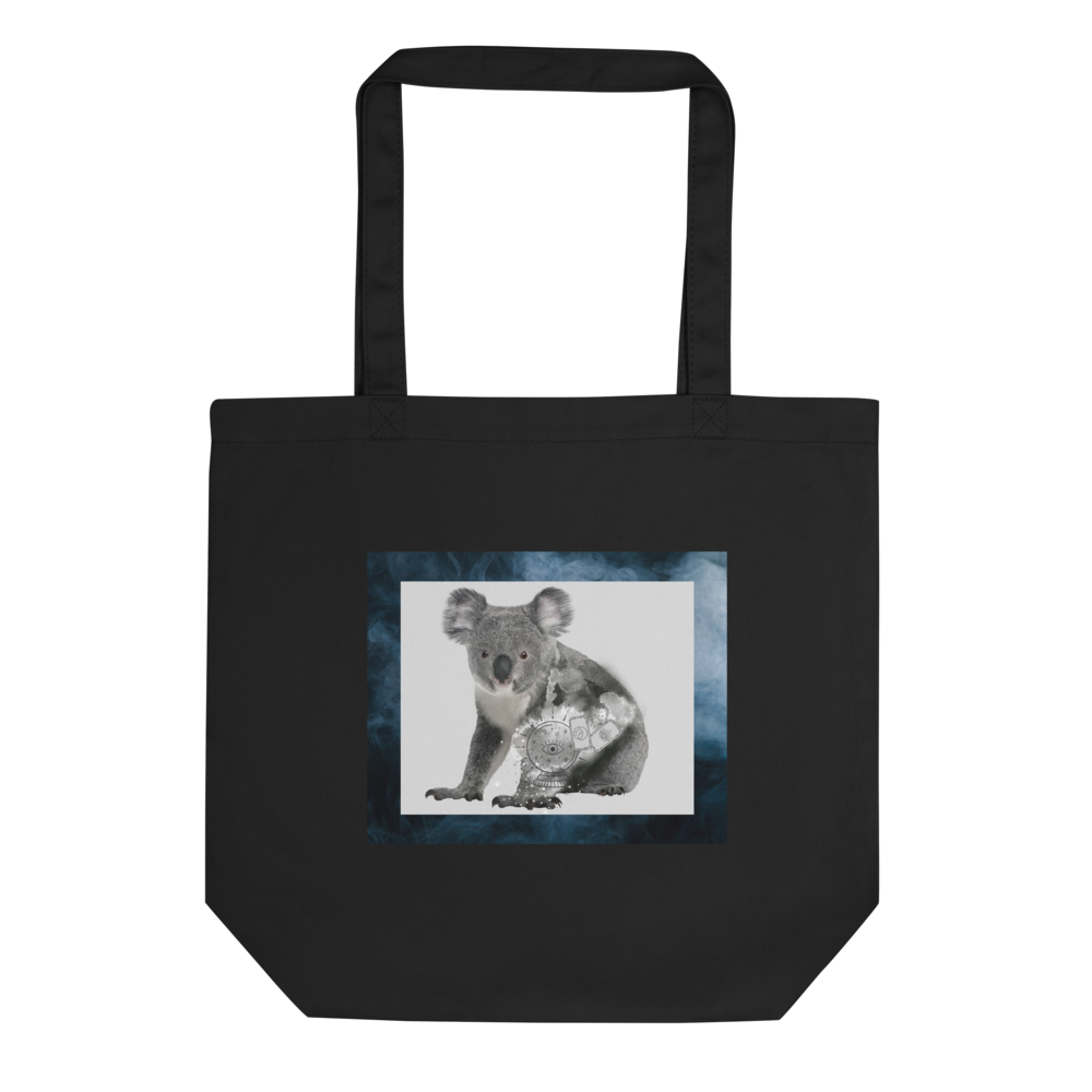 Black Mystical Koala Eco Tote Bag - Boozy Fox