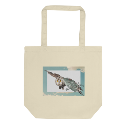 Oyster Flying Owl Eco Tote Bag - Boozy Fox