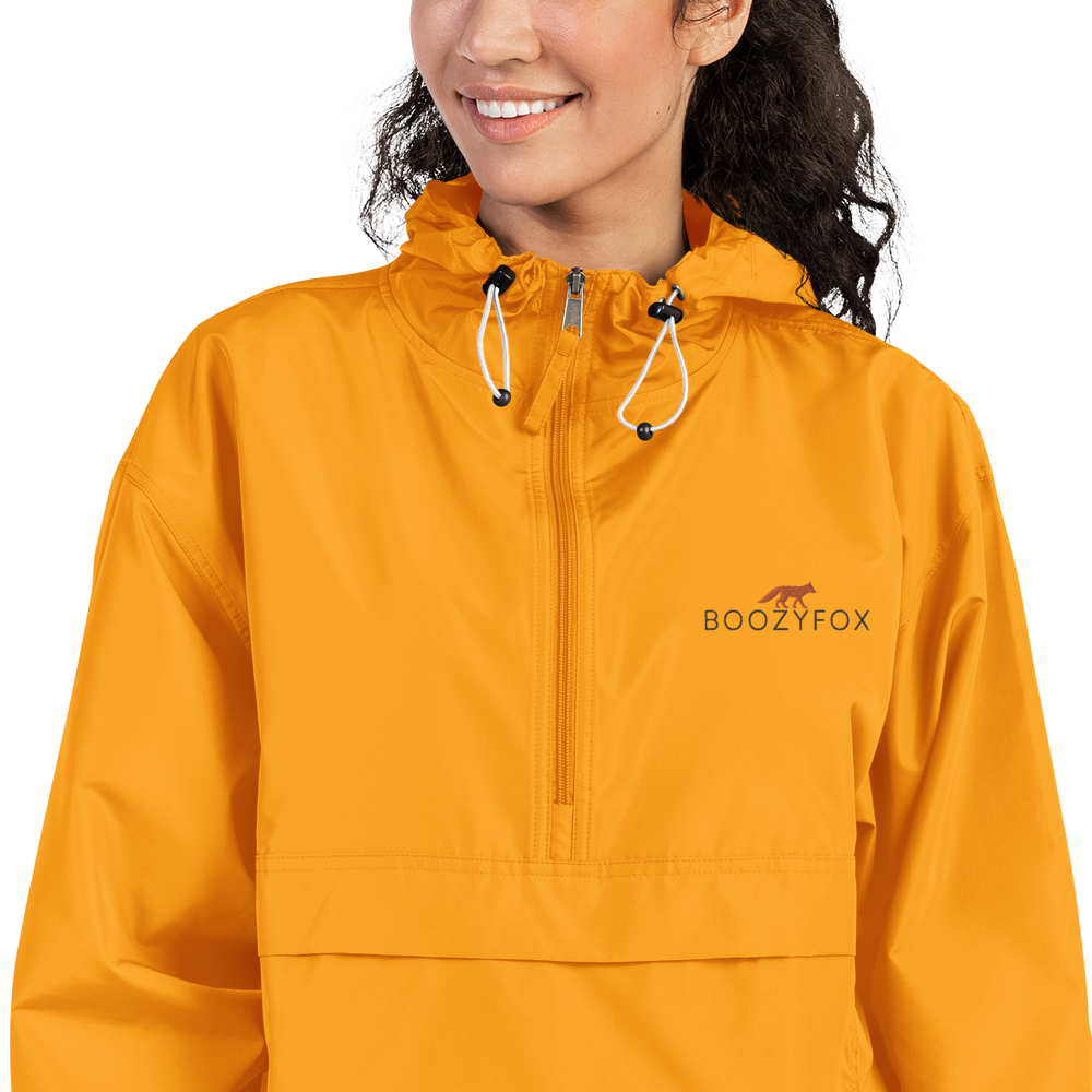 Gold Champion Packable Jacket Champion Windbreakers Boozy Fox
