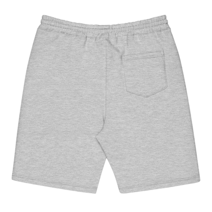 Product details of a grey Boozy Fox Men's Fleece Shorts - Boozy Fox