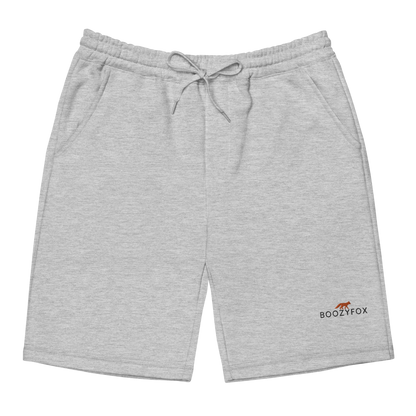 Boozy Fox Men's Fleece Shorts Online - Grey Fleece Shorts - Boozy Fox