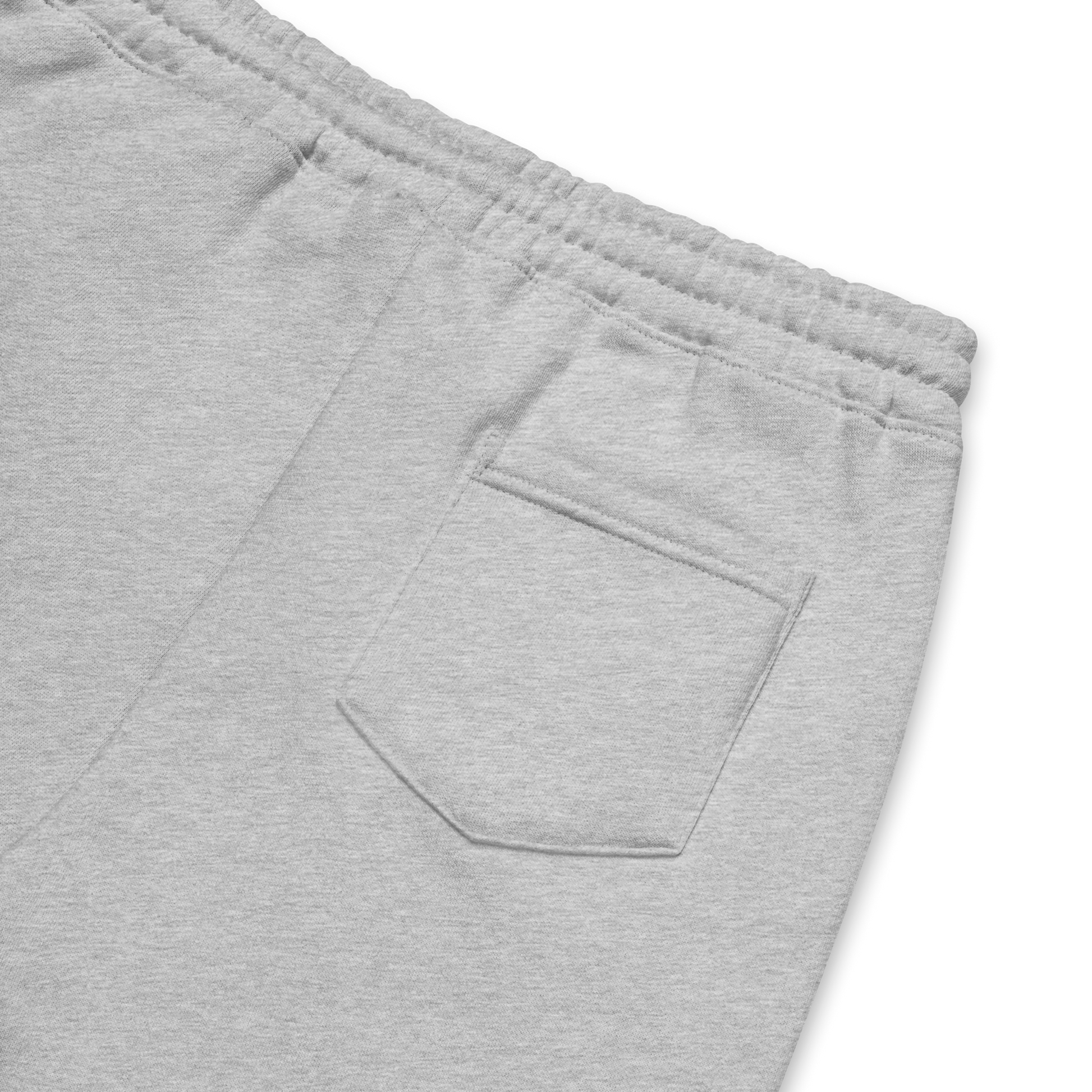 Product details of a grey Boozy Fox Men's Fleece Shorts - Boozy Fox