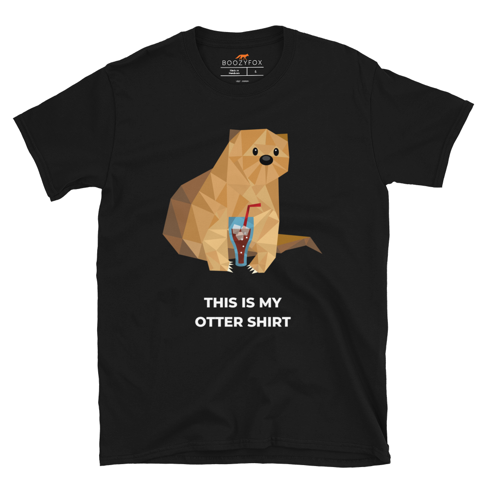 Otter T-Shirt Online - Black - Boozy Fox