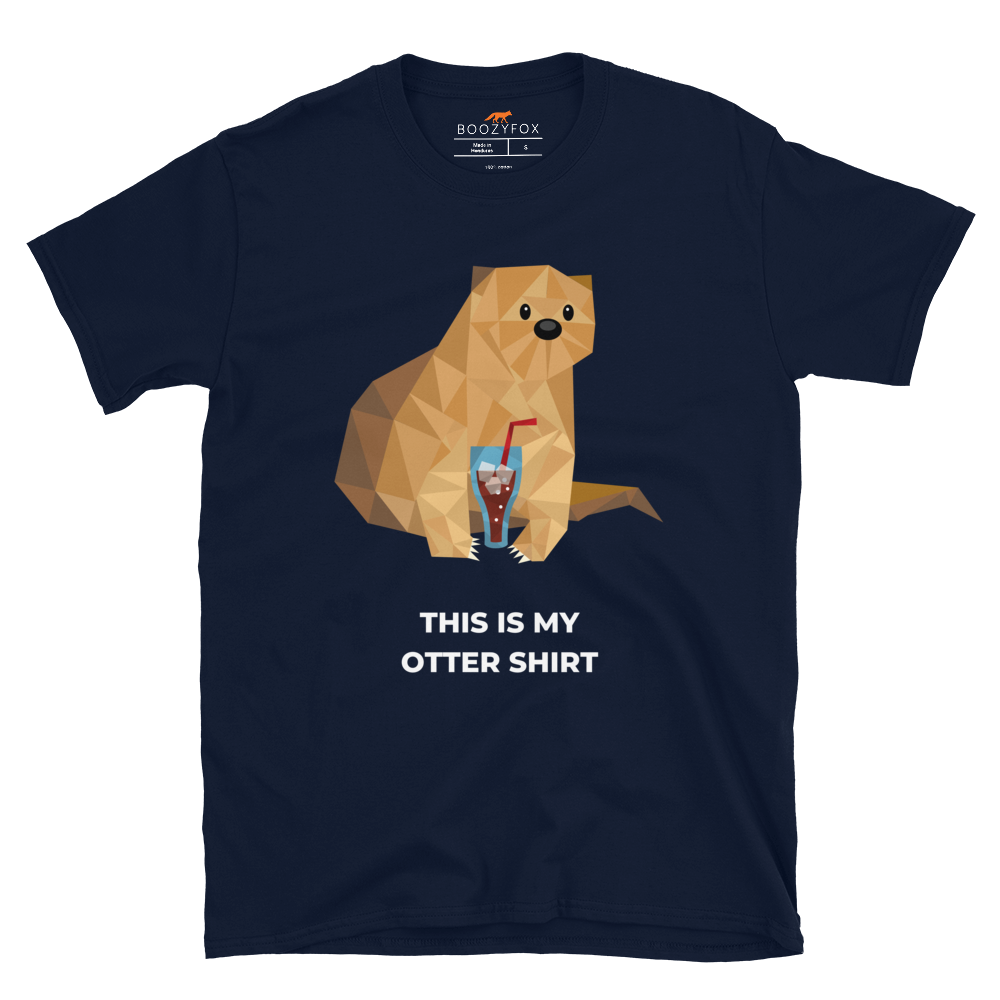 Otter T-Shirt Online - Navy - Boozy Fox