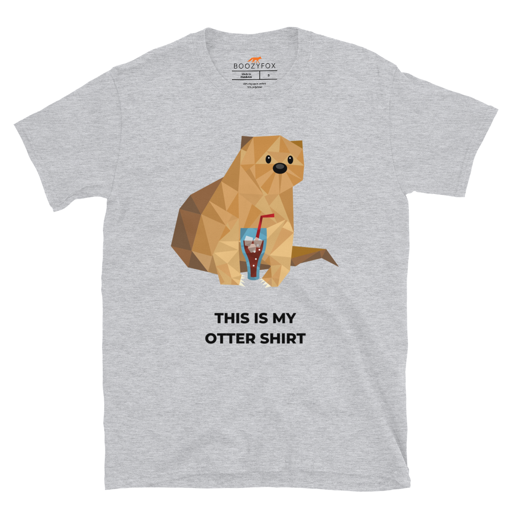 Otter T-Shirt Online - Sport Grey - Boozy Fox