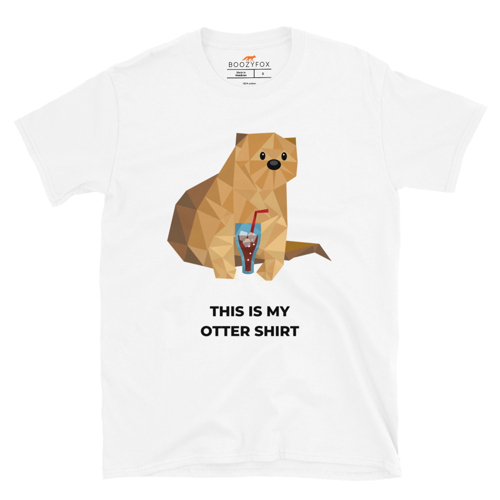 Otter T-Shirt Online - White - Boozy Fox