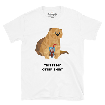 Otter T-Shirt Online - White - Boozy Fox