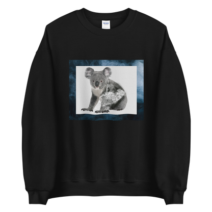 Black Mystical Koala Crew Neck Sweatshirt - Boozy Fox